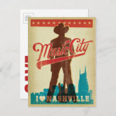セーブザデート | ナッシュビルが大好き 案内ポストカード (正面/裏面)