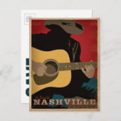 セーブザデート | ナッシュビルの音 案内ポストカード (正面/裏面)