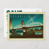 セーブザデート | ナッシュビルTN – シェルビーセントブリッジ 案内ポストカード (正面/裏面)