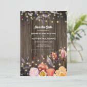 セーブザデート.バーンウッド秋の花フォトカード セーブザデート (スタンド正面)