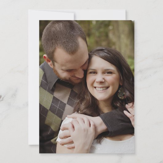 セーブザデート.バーンウッド秋の花フォトカード セーブザデート (裏面)