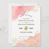 セーブザデート.ピンクピーチボタニカルウォーター色 セーブザデート (正面)