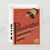 セーブザデート | フィラデルフィアPA – 兄弟愛 案内ポストカード (正面/裏面)