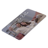 セーブザデート |フォトパーソナライズされたマグネット マグネット (左側)