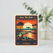 セーブザデート |フロリダ招待状はがき ポストカード (スタンド正面)