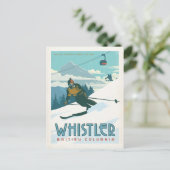 セーブザデート | ブリティッシュ・コロンビア・ウィスラー 案内ポストカード (スタンド正面)