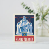 セーブザデート | ペンシルバニア インビテーションポストカード (スタンド正面)