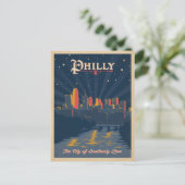 セーブザデート | ペンシルベニア州，フィラデルフィア 案内ポストカード (スタンド正面)