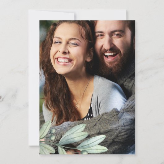 セーブザデート.ボタニッ結婚クのカスタムフォトカード セーブザデート (裏面)