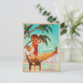 セーブザデート | マイアミ、FL – カップル 案内ポストカード (スタンド正面)