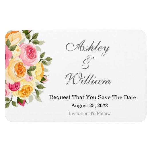 セーブザデート マグネット (横)