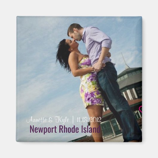 セーブザデート |マグネット |愛するカップルのために マグネット (正面)