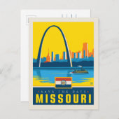 セーブザデート | ミズーリ インビテーションポストカード (正面/裏面)