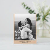 セーブザデート!ミニマルモダンリスト1写真 ポストカード (スタンド正面)