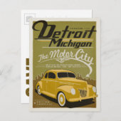 セーブザデート | ミ・デトロイト 案内ポストカード (正面/裏面)