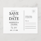 セーブザデート | メリーランド州 インビテーションポストカード (裏面)