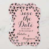 セーブザデート |モザイク招待状 |色カスタム付 招待状 (正面/裏面)