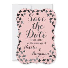 セーブザデート |モザイク招待状 |色カスタム付