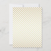 セーブザデート |モダンタイポグラフィと金ゴールド写真 (裏面)