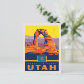セーブザデート | ユタ州 インビテーションポストカード (スタンド正面)