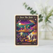 セーブザデート |ルイジアナ招待状はがき ポストカード (スタンド正面)