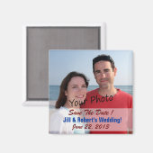 セーブザデート!何結婚の？フォトマグネット マグネット (正面/裏面)