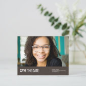 セーブザデート |写真の卒業発表 ポストカード (スタンド正面)