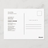 セーブザデート |写真の卒業発表 ポストカード (裏面)