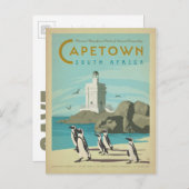 セーブザデート | 南アフリカ,ケープタウン 案内ポストカード (正面/裏面)