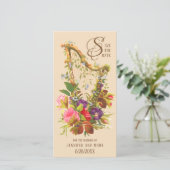 セーブザデート |愛の音楽の花 | CC1236 案内状 (スタンド正面)