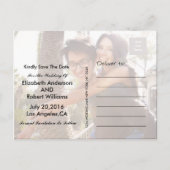 セーブザデート |救の日結婚付 案内ポストカード (裏面)