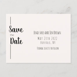 セーブザデート!日付の保存招待状 ポストカード