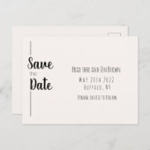 セーブザデート!日付の保存招待状 ポストカード (正面/裏面)