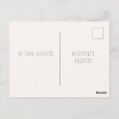 セーブザデート!日付招待状はがきを保存 ポストカード (裏面)