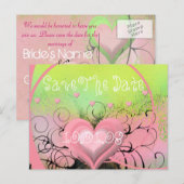 セーブザデート- 案内ポストカード (正面/裏面)