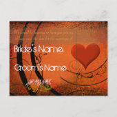 セーブザデート- 案内ポストカード (裏面)