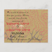 セーブザデート- 案内ポストカード (裏面)