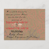 セーブザデート 案内ポストカード (裏面)