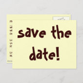 セーブザデート! 案内ポストカード (正面/裏面)