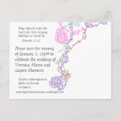 セーブザデート 案内ポストカード (裏面)