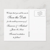 セーブザデート! 案内ポストカード (裏面)