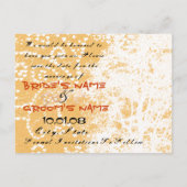 セーブザデート- 案内ポストカード (裏面)