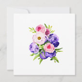 セーブザデート |水エレガント色フローラ結婚ズ (裏面)