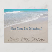 セーブザデート |海 |はがきアナウンスメントカード ポストカード (正面)