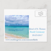 セーブザデート |海 |はがきアナウンスメントカード 案内ポストカード (裏面)