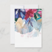 セーブザデート |熱帯水色の花 (裏面)