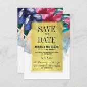 セーブザデート |熱帯水色の花 (正面/裏面)