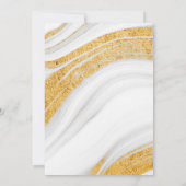 セーブザデート |白、灰色、金ゴールドのアゲード (裏面)