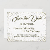 セーブザデート |紙吹雪 案内ポストカード (正面/裏面)