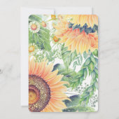 セーブザデート.素朴花結婚の 招待状 (裏面)